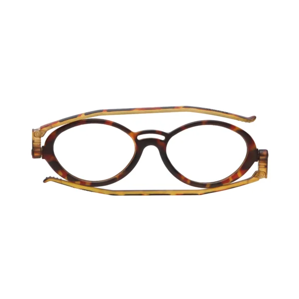 504 Matt Tortoise Folding Reading Glasses